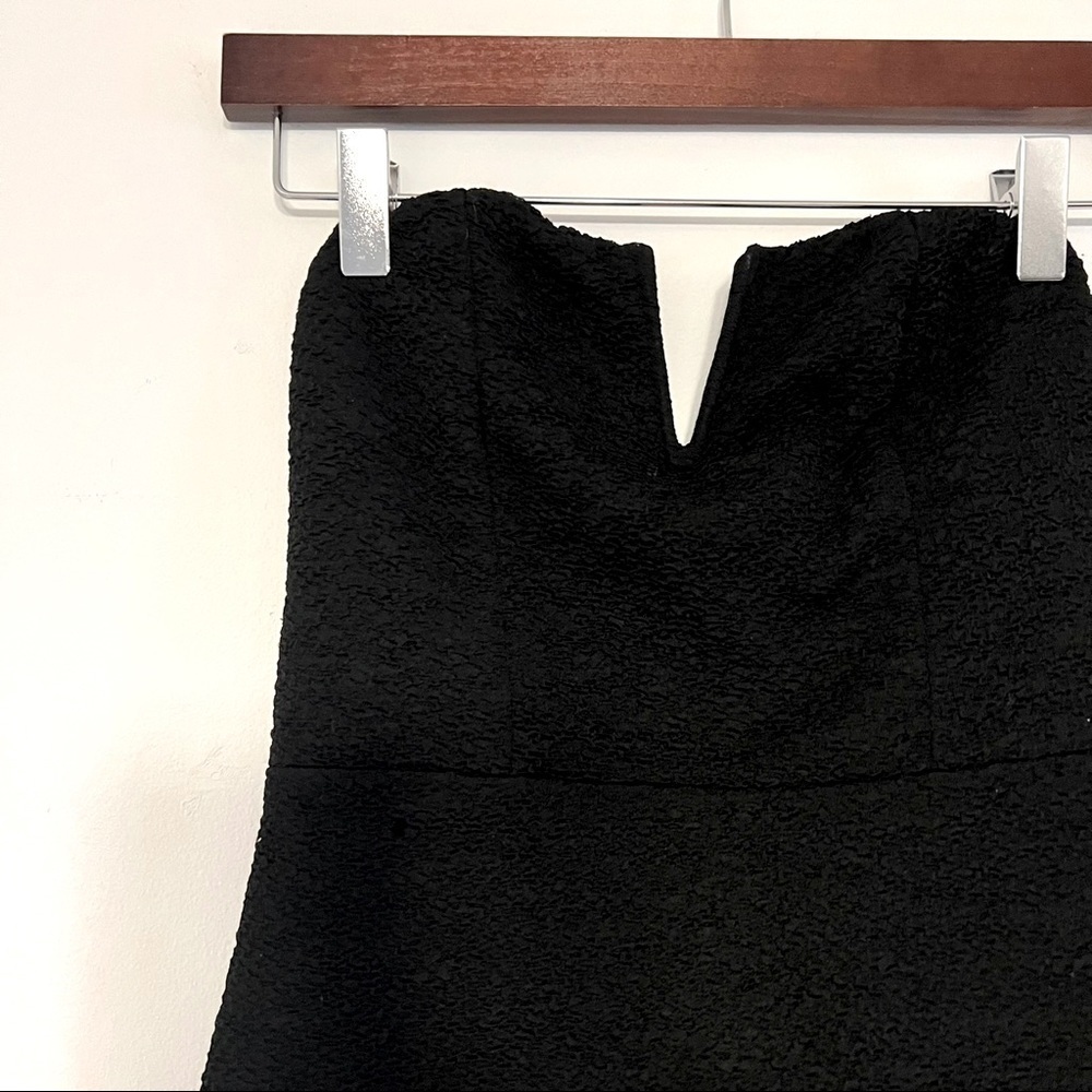 Monaco black strapless mini dress - Picture 2 of 4